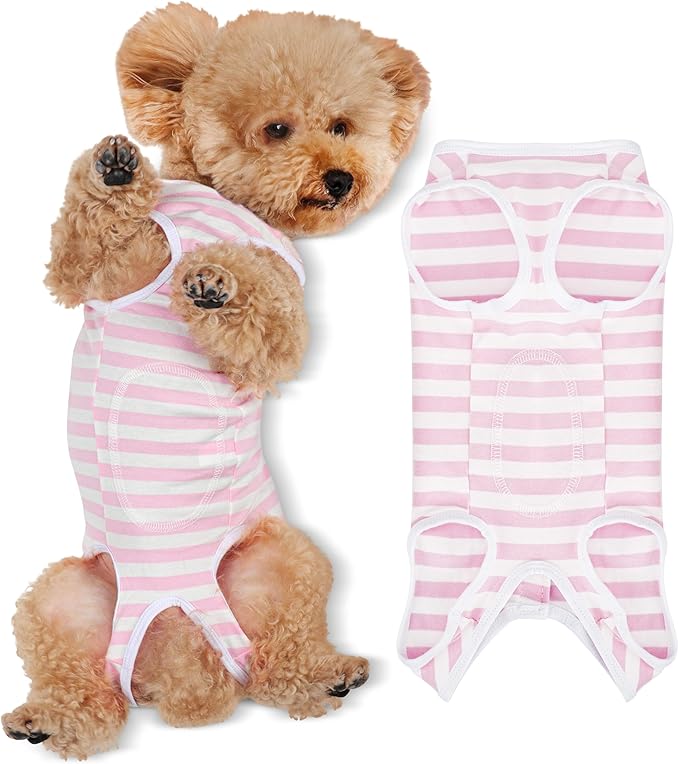 Comprehensive Post-Surgery Dog Recovery Suit: Premium Cotton Protective Wound Care Shirt for Puppies, Cats, and Small Pets - Ensuring Ultimate Comfort, Unrestricted Mobility M