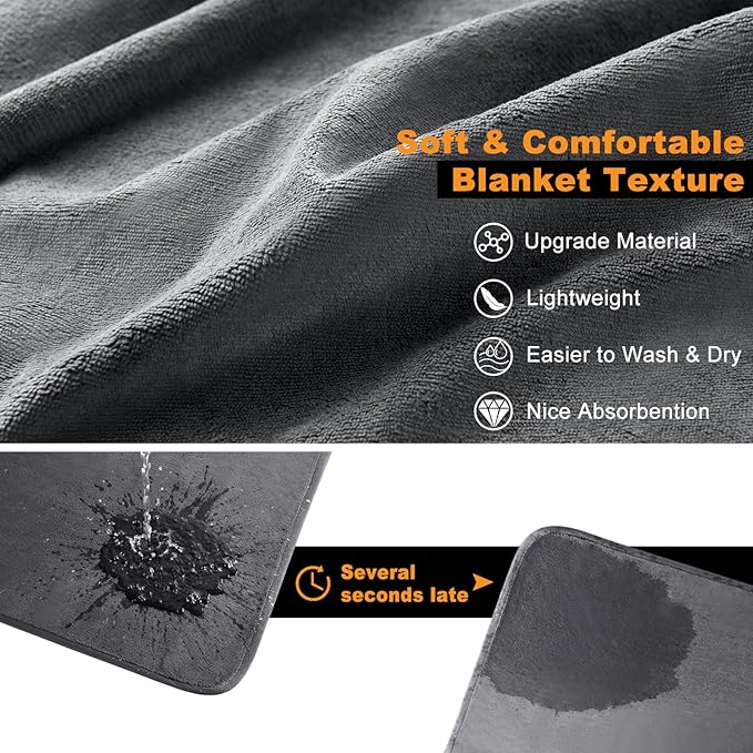 Dog Pee Pad Washable-Extra Large Instant Absorb Training Pads Non-Slip Pet Playpen Mat Waterproof Reusable Floor Mat for Puppy/Senior Dog Whelping Incontinence Housebreaking (31"x36"-(2PACK))