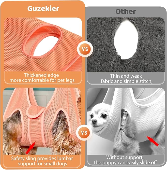 Guzekier Dog Grooming Hammock Harness for Dogs, Dog Nail Clipper