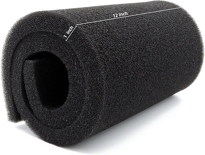 ALEGI Aquarium Filter Media Foam Material Cut to Fit, 36" x 12" x 1", 40 PPI Bio Pre Filter Sponge Pad Sheet for Fish Tank