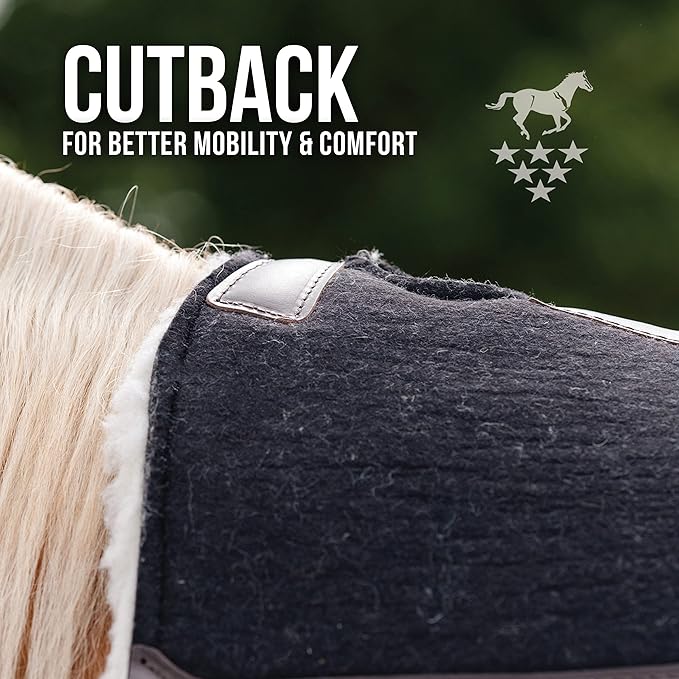 Professional's Choice 100% Steam-Pressed Wool Felt Saddle pad