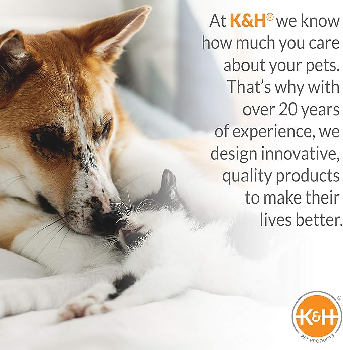 K&H Pet Products Outdoor Elevated Dog Cot, Breathable Cooling Elevated Cot Hammock Pet Bed for Large Dogs, Washable Mesh Cover, Raised Metal Frame, Collapsible, Portable - Large 42 X 30in Charcoal