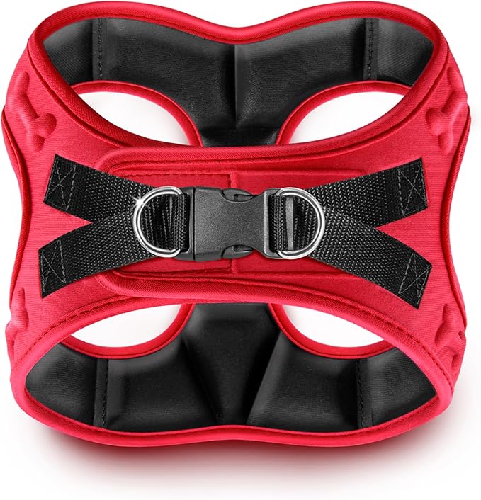 Comfort fit Step-in Dog & Puppy Harness - Comfortable All Weather Dog Vest Harness: Adjustable, Soft Padded, Easy to Put-on for Small, Medium-Sized Dogs.