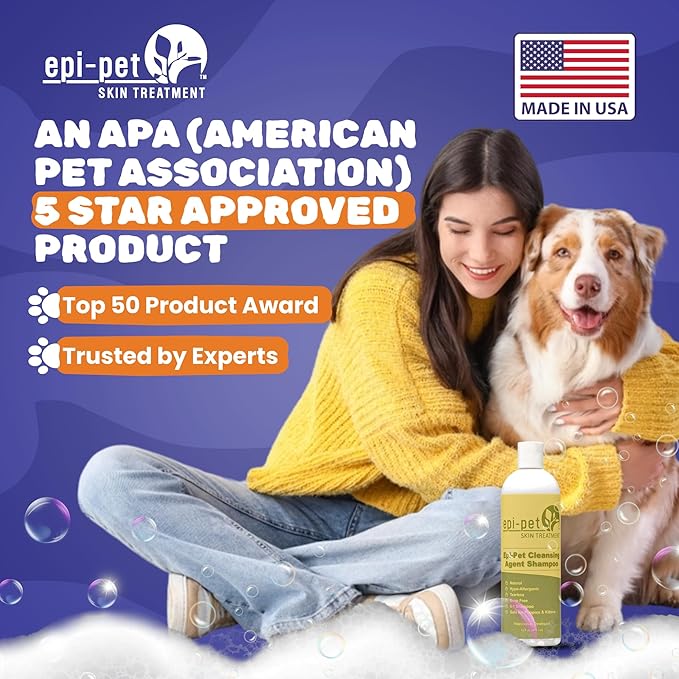 Puppy Safe 6in1 Pet Shampoo, Shampoo for Dogs with Deshedding Coat, Dry Itchy Skin, Hypoallergenic and Sensitive Skin, Scented Vanilla and Lavender (16 Fl oz (Pack of 2), 16 Fl oz)