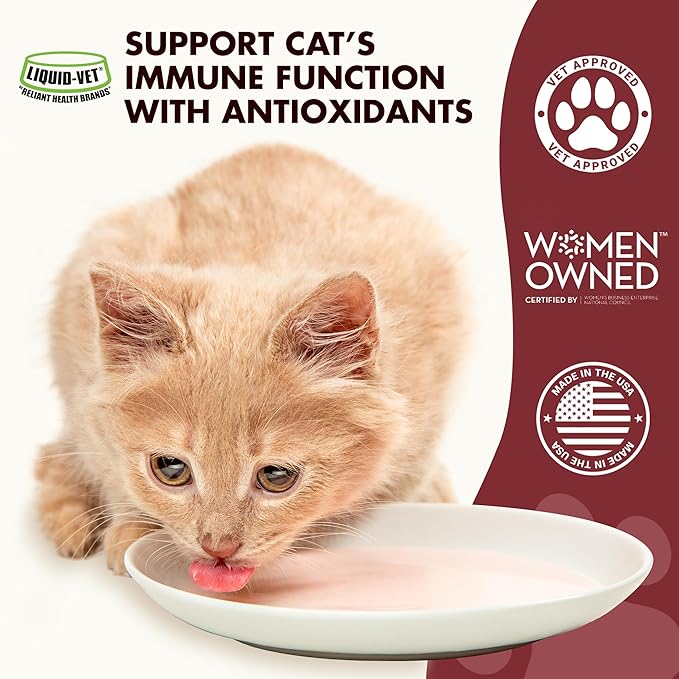Immune Support for Cats – Daily Formula with Inulin, Beta-Glucan, Vitamin E, Omega-3s, Fermented Yeast & More! - Made for Picky Eaters