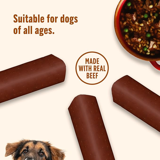 Nutrish Soup Bones Premium Dog Chews with Real Beef and Barley, 11 Chews, Packaging May Vary (Rachael Ray)