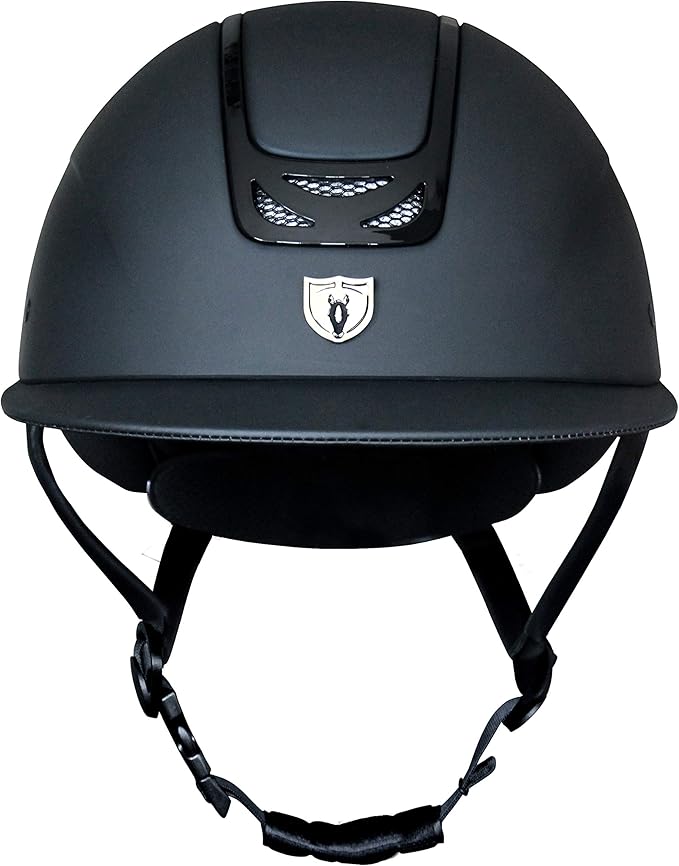 TIPPERARY EQUESTRIAN Horse Riding Helmet - Royal Wide Brim - English Style Protective Horseback Riding Apparel - Safety Helmet with Cooling Ventilation
