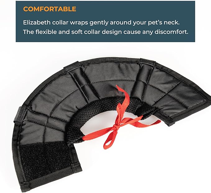 Cat Cone Collar - Soft Adjustable Cat Elizabethan Healing Collar – Lightweight Wound‑Protection Neck Cone for Licking/Biting Prevention, Fits Neck 6.5″–10.5″, Ideal Post‑Surgery & Injury Care