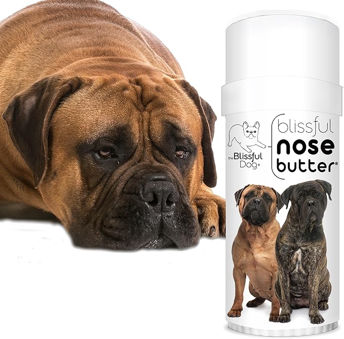 The Blissful Dog Bullmastiff Unscented Nose Butter - Dog Nose Butter, 2 Ounce
