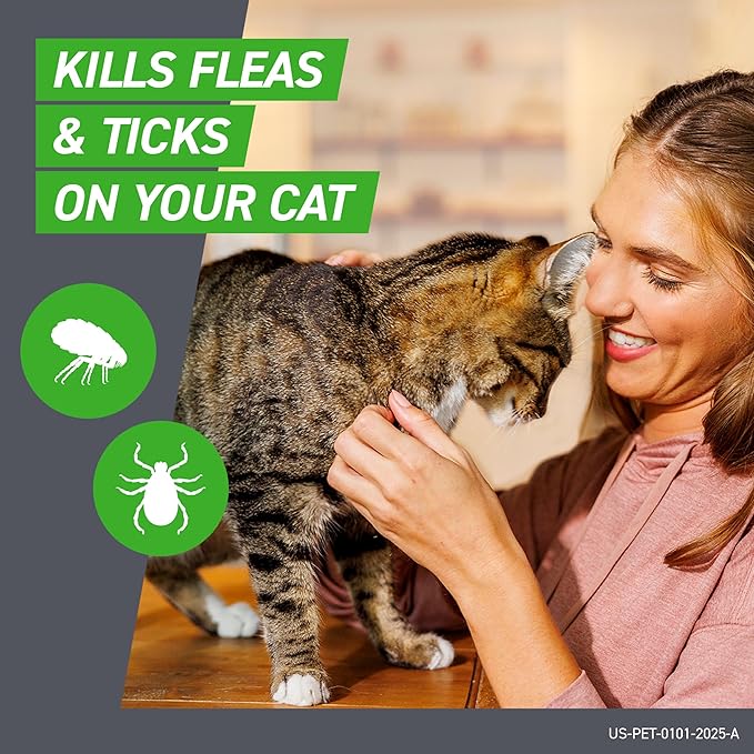 FRONTLINE Plus Flea and Tick Treatment for Cats Over 1.5 lbs. 6 Treatments