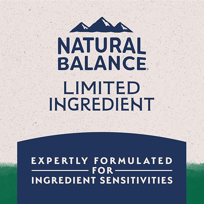 Natural Balance Limited Ingredient Adult Dry Dog Food with Healthy Grains, Lamb & Brown Rice Recipe, 4 Pound (Pack of 1)