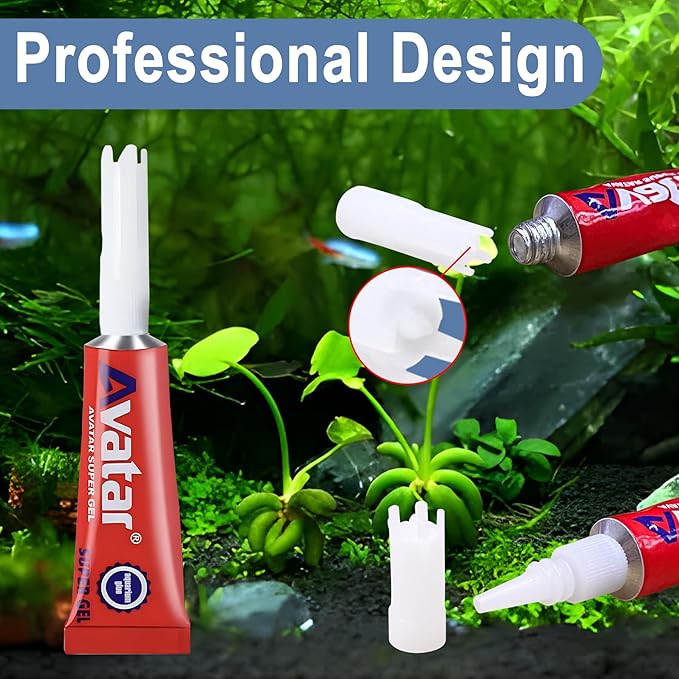 3 PCS Aquarium Glue, Aquarium Aquascape Aquatic Plants Coral Glue, Safety and Quick-Drying, Reef Glue Suitable for Aquatic Plants, Moss, Coral, Stones, Shells, Fresh Water and Salt Water All Can Be Us