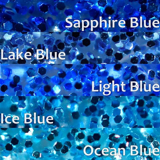 zetpo 100 pcs Cat Nail Caps | Cat Claw Covers | with Adhesives and Applicators (S, 5X Blue Glitter Shades)