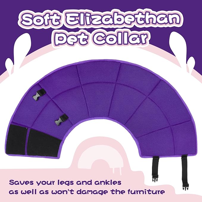 Dog Cone Collar Soft Cone for Medium Dogs After Surgery Adjustable Elizabethan Collar for Dogs to Stop Licking Wounds, Biting Stitches Professional Pet Recovery Cones E-Collar for Dog