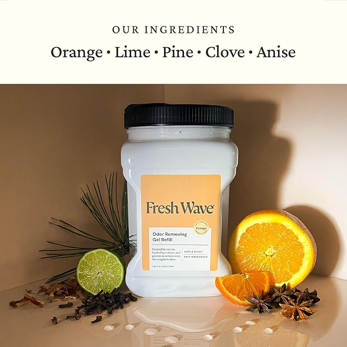 Fresh Wave Orange Odor Removing Gel Refill, 63 oz