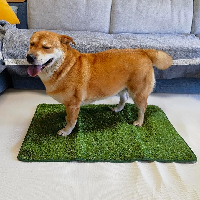 Artificial Grass Turf Pad for Dog Potty Training 22 x34 in (Replacement Grass)