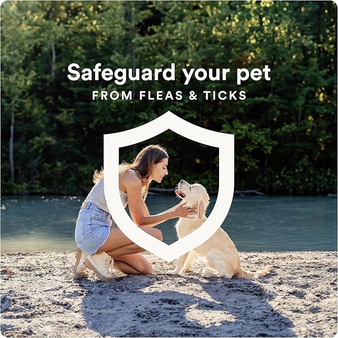 Ultra Flea And Tick Prevention For Dogs - Dog and Puppy Treatment and Control - Mosquito Repellent - Medium, Fast Acting Waterproof Topical Drops, 4 Month Supply