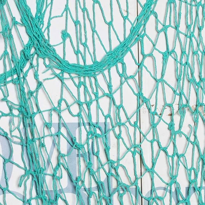Rosoz Nature Fish Net Wall Decoration with Shells, Ocean Themed Wall Hangings Fishing Net Party Decor for Pirate Party,Wedding,Photographing Decoration