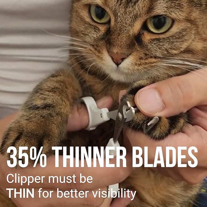 Cat Nail Clipper - Extra Sharp & Thin Blades for Indoor Cats, Small Dogs and Any Small Pets - Expertly Crafted in Korea