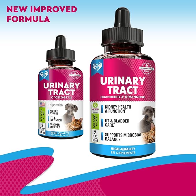 Beloved Pets Cat & Dog Urinary Tract Infection Treatment & Natural UTI Medicine Cranberry-Kidney+Bladder Support Supplement - Best Prevention Incontinence, Bladder Stones