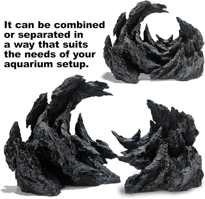 Fish Tank Decor Rocks.Aquarium Decoration Model.Easy Superior Aquascape (Perched Canyon-15inch)