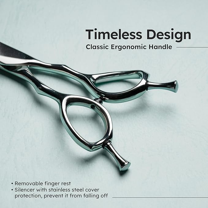 8" Dog Grooming Scissors – Handcrafted, Ergonomic, VG10 Stainless Steel for Sharper, Tougher, Better Edge Retention, Lightweight Shears with 3D Convex Blade for Dogs and Cats