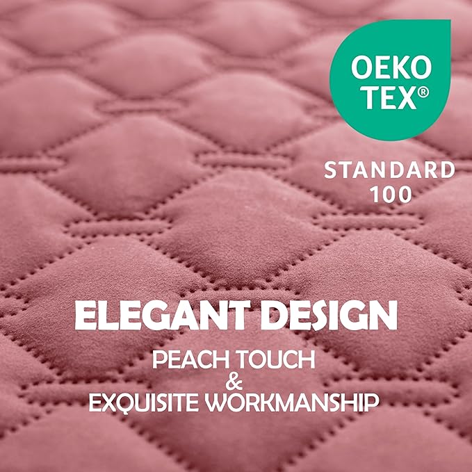 gogobunny 3X Stronger Waterproof Pet Blanket, Scratch Proof Furniture Protector for Dogs Cats, Reversible Cover 30x90 Inch, Dark Pink/Light Pink