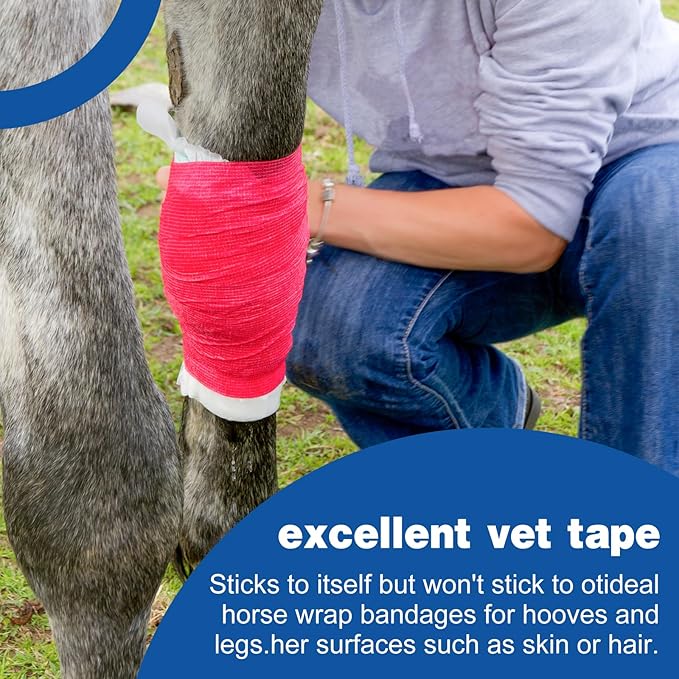 AZEN 9 Pack Self Adhesive Bandage Wrap, 4" X 5 Yards Elastic Cohesive Bandage Wrap, Color Athletic Tape, Tattoo Grip Tape Wrap, Vet Wrap, Ankle Tape