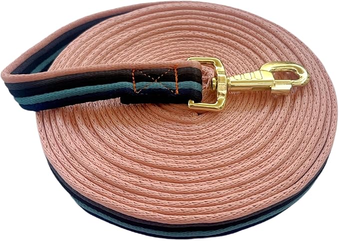 Premium Horse Training Lunge Line with Alloy Trigger Buckle for Accurate Equestrian Training of 26 Foot (8 Meters)