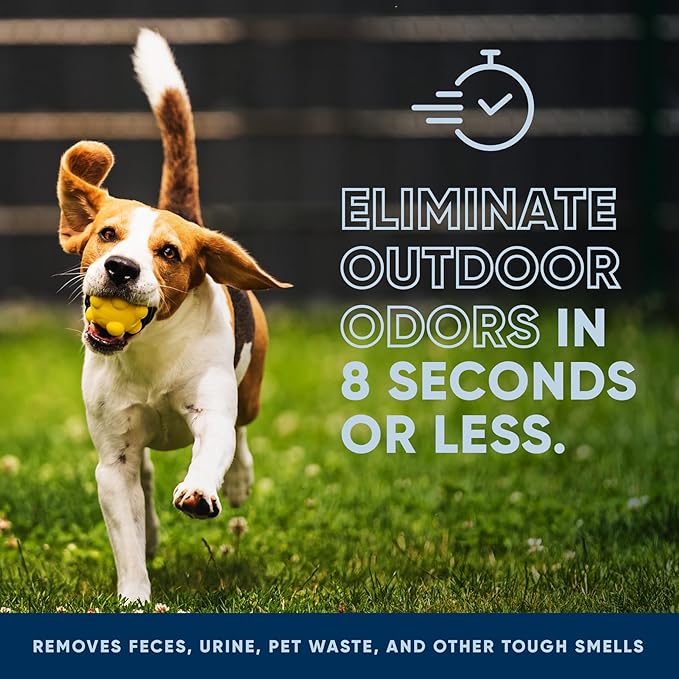 Eco Strong Outdoor Odor Eliminator Outside Dog Urine Enzyme Cleaner Powerful Pet, Cat, Animal Scent Deodorizer | Professional Strength for Yard, Turf, Kennels, Patios, Decks (160 oz Bundle w Sprayer)