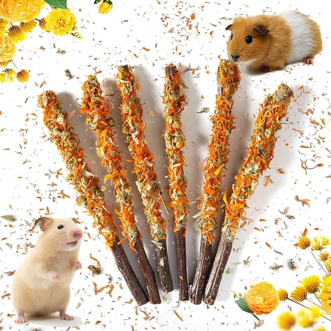 Apple Sticks for Rabbits, Natural Bunny Chew Toys Wood Treats Food for Small Animals,Hamsters, Chinchillas Squirrel Bunny Guinea Pigs Small Pet Apple Chew Sticks