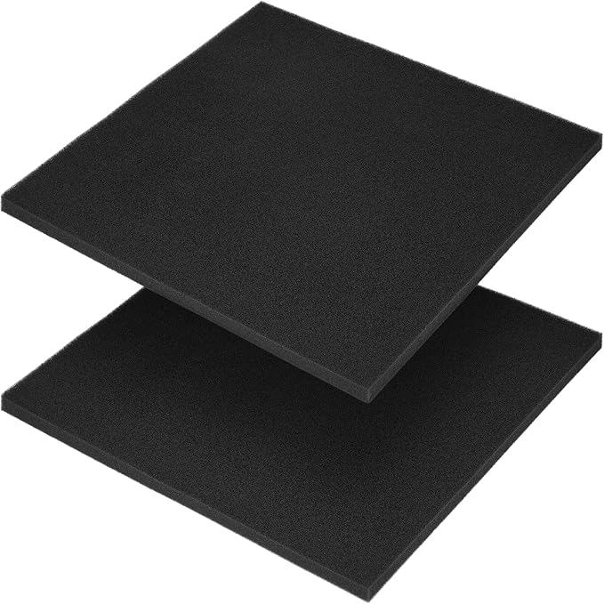 Aquarium Filter Sponge Pad, Filter Media Foam Sponges, Filter Accessories for Fish Tanks and Ponds (18.5"x18.5"x0.8", 50PPI, 2 Pack)