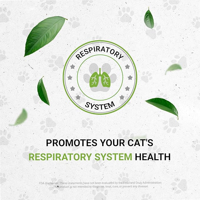 Lion's Respiratory | Natural Herbal Dietary Supplement for Cats | Healthy Respiratory System Support in Cats | Alcohol-Free Extract, Linden, Elder Flowers, Chamomile, Peppermint, Fennel 2 oz