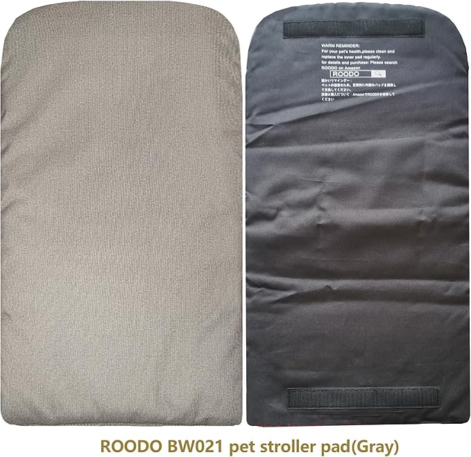 ROODO Pet Stroller Inner Pad for Exclusive Use,Original,Replaceable,Easy to Clean,Set of 3 pc(Gray)