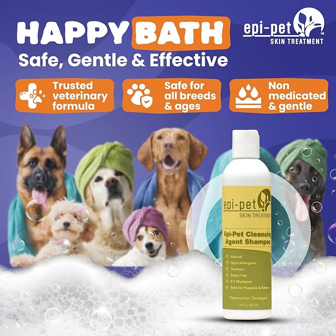 Cleansing Agent Pet Shampoo, 8 oz, White and Green (80518)