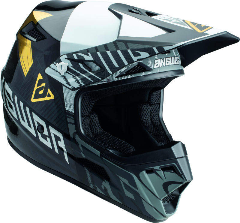 Answer AR3 Ronin Helmet Black/White/Gold - Small