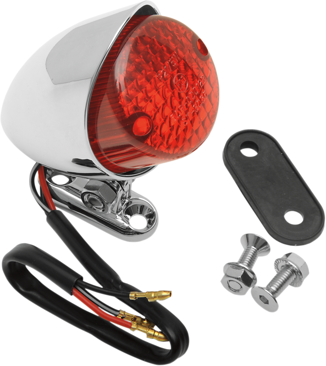DRAG SPECIALTIES Bobber Taillight with Red Lens Part 12-6015