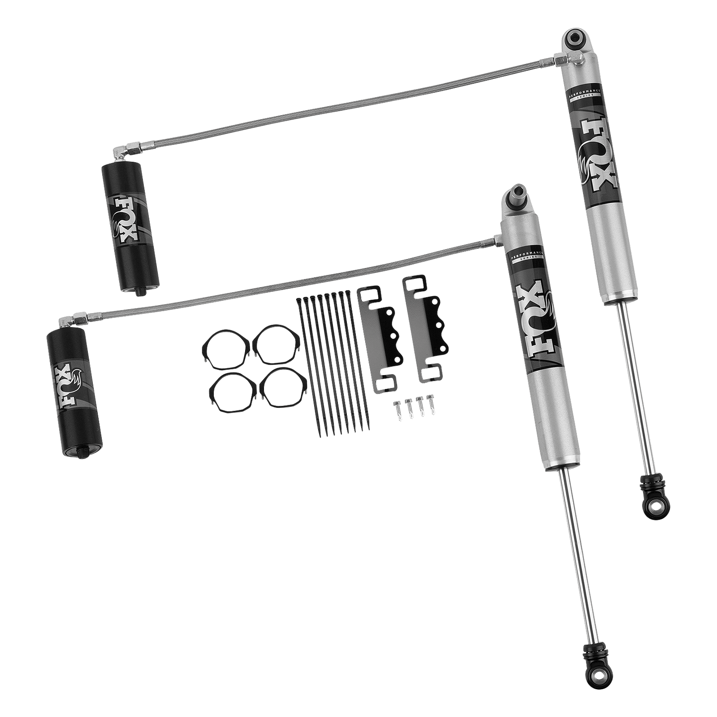 FOX 2.0 Remote Reservoir Front Shock | Performance Series | 4.5-6 Inch Lift | Wrangler JL (18-25)
