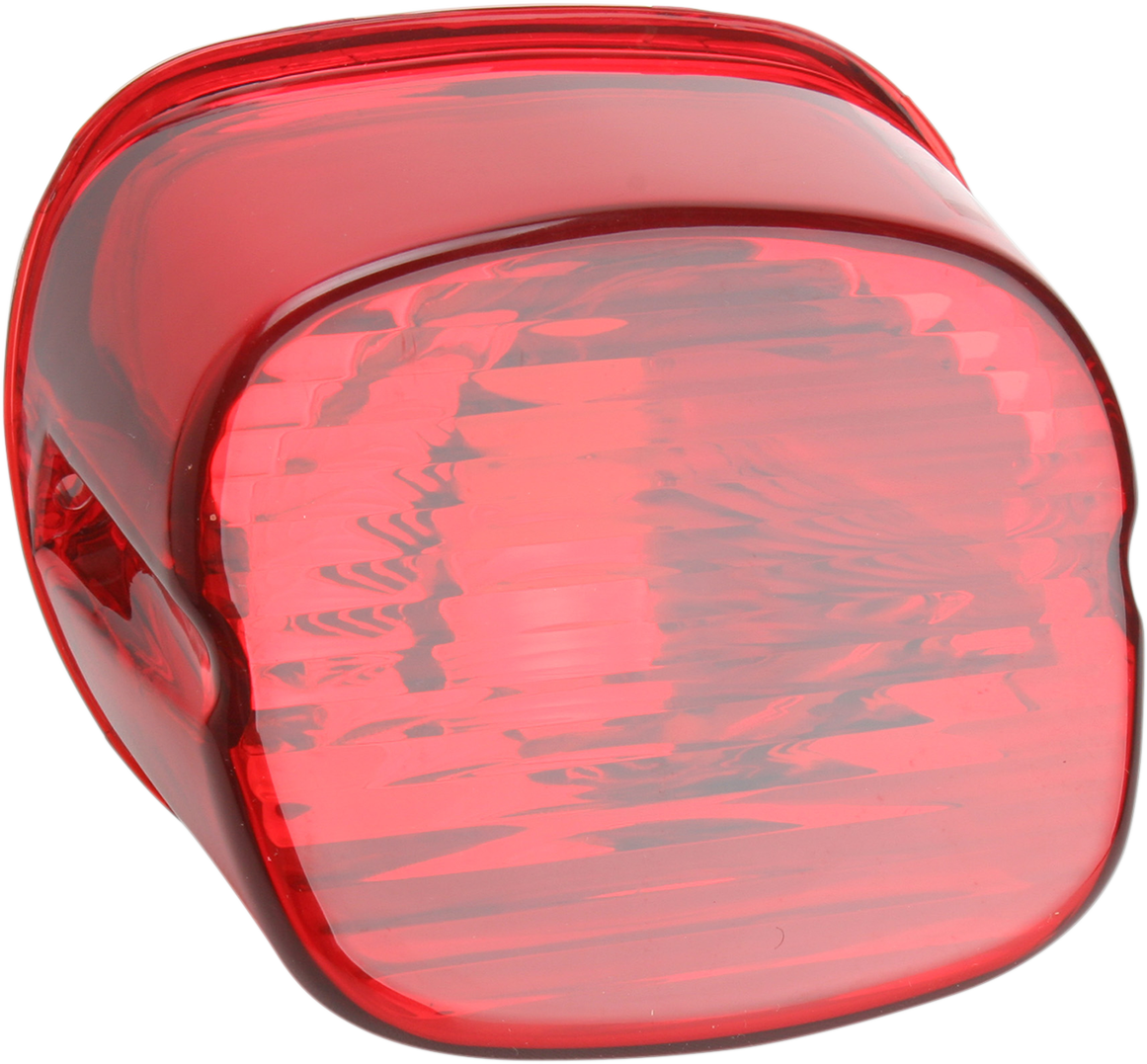 DRAG SPECIALTIES Laydown Taillight Lens - Red 12-0417A for Custom Harley-Davidson Motorcycles