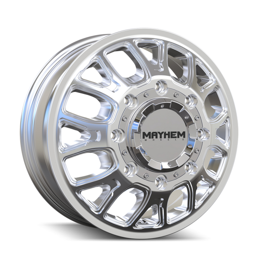 Mayhem 8107D Cogent Dually 17x6.5 / 8x200 BP / 125mm Offset / 142mm Hub Polished Wheel