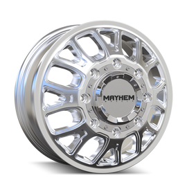 Mayhem 8107D Cogent Dually 17x6.5 / 8x165.1 BP / 125mm Offset / 121.3mm Hub Polished Wheel