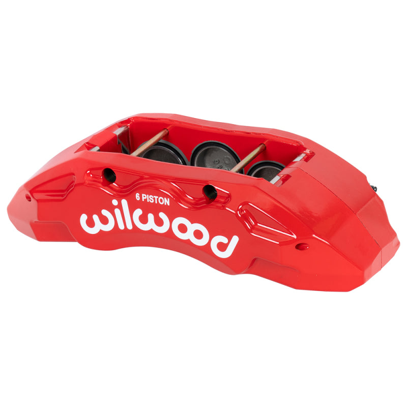 Wilwood caliper TX6-DM 14-18 ram 2500/3500 2.00/ 1.88/1.88 1.50 rotor R/H red