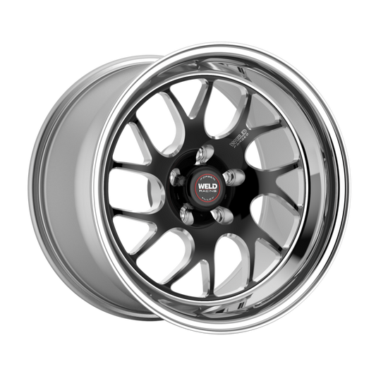 Weld S78 17x10 / 5x120 / 7.2 BS / 3.18 HB - Black Center - Polished Shell - Non-BL Wheel