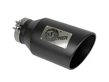 Load image into Gallery viewer, aFe Power Universal 5in Inlet 8in Outlet MACH Force-XP Clamp-On Exhaust Tip - Black