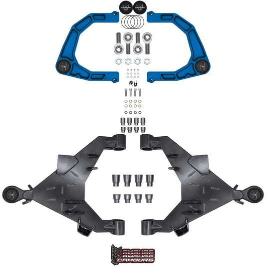 Camburg 22-25 Toyota Tundra 2WD/4WD Blue KINETIK Uniball Trail Series LT Kit w/ Billet XJ UCA