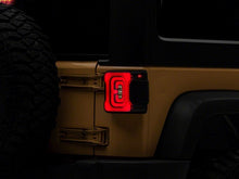 Load image into Gallery viewer, Raxiom 07-18 Jeep Wrangler JK Axial Series Carver LED Tail Lights- Blk Housing (Smoked Lens)