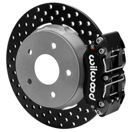 Wilwood 22-23 Polaris RZR Turbo Dynapro 4R Rear Brake Kit w/ 11.25in Drilled Rotors - Black