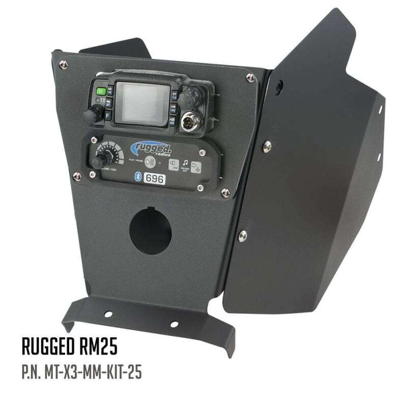 Rugged Radios Can-Am X3 Mounting Kit with Multi Mount and Side Panels Kenwood TK7360