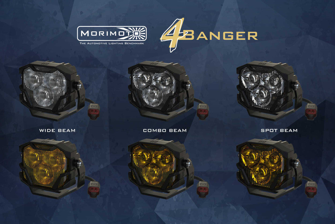 Morimoto 4Banger LED Ditch Light System: Toyota 4Runner (10-13)
