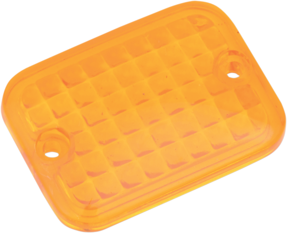 DRAG SPECIALTIES Replacement Mini Rectangular Amber Lens - Part 165179